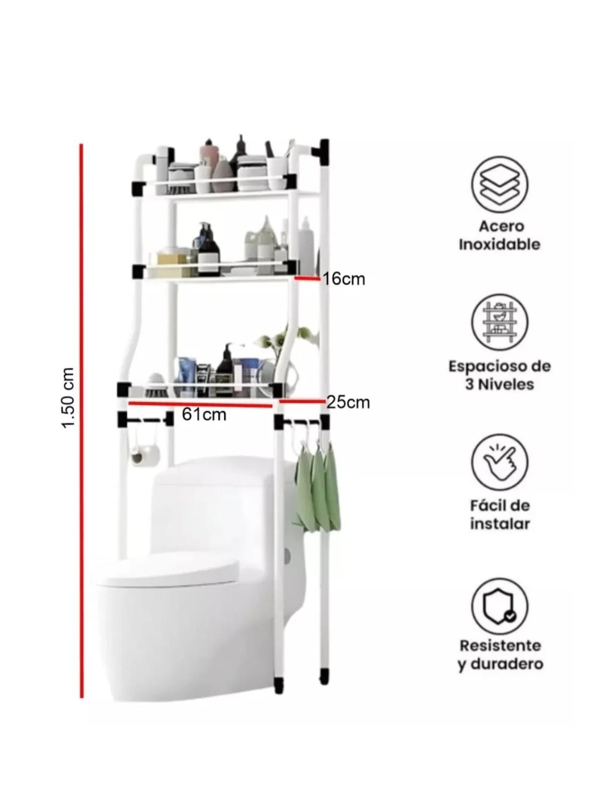 ESTANTE ORGANIZADOR BAÑO